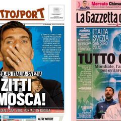 La prensa italiana quiere "evitar el apocalipsis" ante Suecia