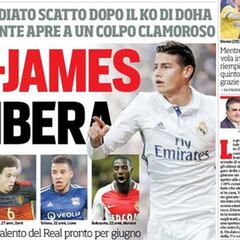 "Vía libre" para la Juve: James, más cerca de Italia