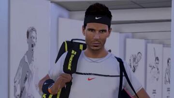Rafa Nadal se luce en un nuevo gameplay de AO Tennis