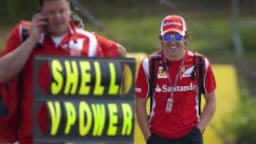 <b>CONFIANZA. </b>Alonso llegó a Canadá con una sonrisa y esperando su primer triunfo de la temporada.