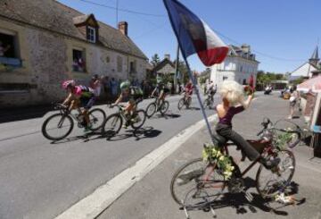 Imagen de la séptima etapa entre Livarot y Fougeres.