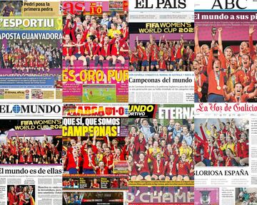 La prensa española, orgullosa de sus campeonas del mundo