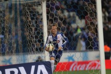 1-0. Abraham celebró el único tanto del encuentro.