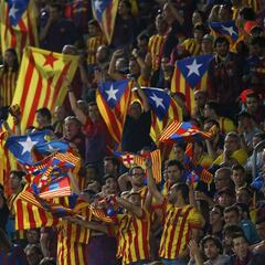 La UEFA permitirá esteladas en el Camp Nou sin sanción