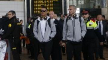 La llegada del Real Madrid a Barcelona