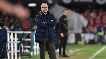 Javi Rey, en el último encuentro en el Cartagonova.