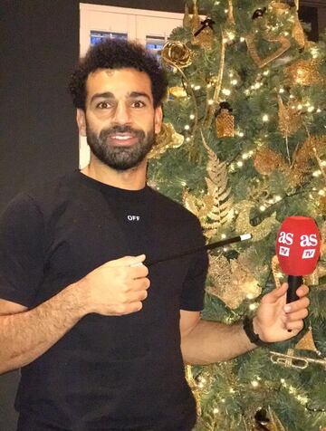 Multi-talented | Salah is a pro at interviewing Christmas trees.