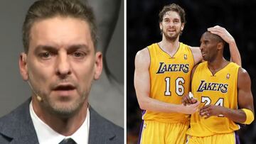 Gasol se derrumba al mencionar a Kobe Bryant