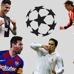 Clasificación histórica de máximo goleador de la Champions