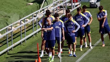 MAJADAHONDA 8MADRID), 25/03/2026.-El delantero del Atlético de Madrid Antoine Griezmann, durante el entrenamiento este miércoles en el Centro Deportivo de Majadahonda.-EFE/ Rodrigo Jiménez