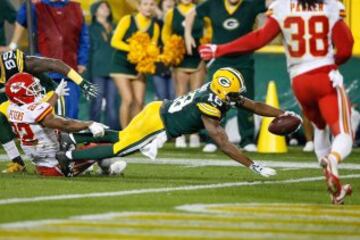 Y en la siguiente posesión de Green Bay, el segundo touchdown de la tarde para Randall Cobb (cuarto para Rodgers) y el 31 a 7 a favor de los Packers en el luminoso.