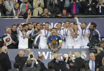 El 12 de agosto de 2014 el Real Madrid gana la Final de la Supercopa de Europa en Cardiff frentet al Sevilla 