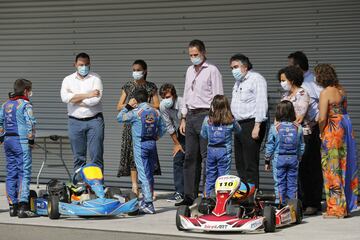 Sus Majestades los Reyes don Felipe VI y do?a Letizia visitar¨®n el Museo de Fernando Alonso.