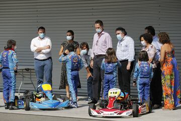 Sus Majestades los Reyes don Felipe VI y doña Letizia visitarón el Museo de Fernando Alonso.