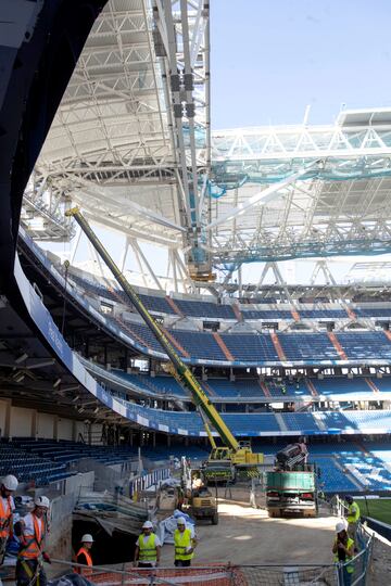 Así avanzan las obras del Santiago Bernabéu