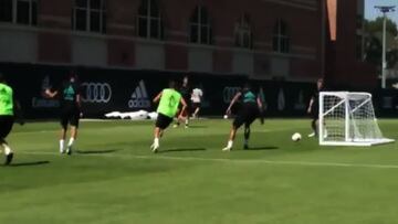 Kovacic lights up training with a cheeky back heel 'golazo'