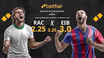 Racing de Santander vs. SD Eibar: horario, TV, pronósticos, estadísticas y clasificación