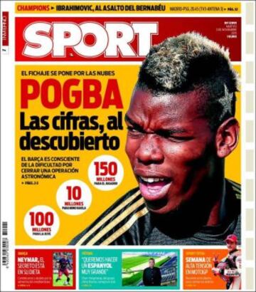 Portadas de la prensa mundial