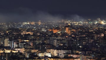 Smoke rises after Israeli strikes in Beirut's southern suburbs, Lebanon, March 2, 2026. REUTERS/Mohamed Azakir TPX IMAGES OF THE DAY