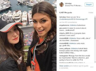 Alonso invitó a la ex de Rossi al hospitality del equipo McLaren