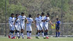 Edwin Cardenas celebrates his goal of Pumas during the game Pumas UNAM vs Tigres UANL, corresponding to the 15th round match of Fuerza Basicas Sub-17, Torneo Clausura Guard1anes 2021 League BBVA MX, at La Cantera, on April 18, 2021.
 &lt;br&gt;&lt;br&gt;
 Edwin Cardenas celebra su gol de Pumas durante el partido Pumas UNAM vs Tigres UANL, correspondiente a la Jornada 15 de Fuerzas Basicas Sub-17, Torneo Clausura Guard1anes 2021 de la Liga BBVA MX, en La Cantera, el 18 de Abril de 2021.