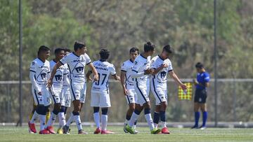 Edwin Cardenas celebrates his goal of Pumas during the game Pumas UNAM vs Tigres UANL, corresponding to the 15th round match of Fuerza Basicas Sub-17, Torneo Clausura Guard1anes 2021 League BBVA MX, at La Cantera, on April 18, 2021.
 &lt;br&gt;&lt;br&gt;
 Edwin Cardenas celebra su gol de Pumas durante el partido Pumas UNAM vs Tigres UANL, correspondiente a la Jornada 15 de Fuerzas Basicas Sub-17, Torneo Clausura Guard1anes 2021 de la Liga BBVA MX, en La Cantera, el 18 de Abril de 2021.