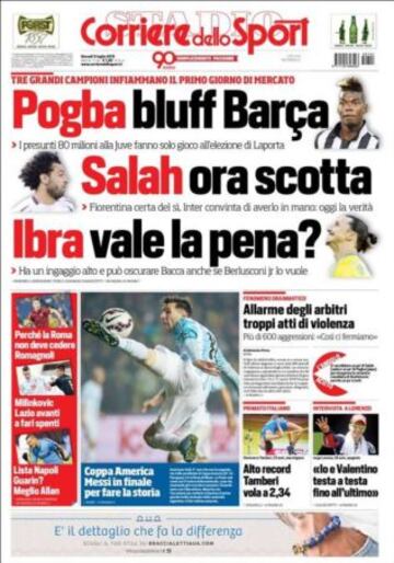 Portadas de la prensa deportiva