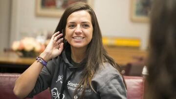 Cristina Gutiérrez, en una visita a AS.