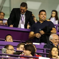 Ronaldo, el primer galáctico que preside en el Santiago Bernabéu