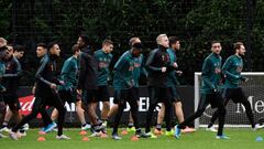 El Ajax entrenando