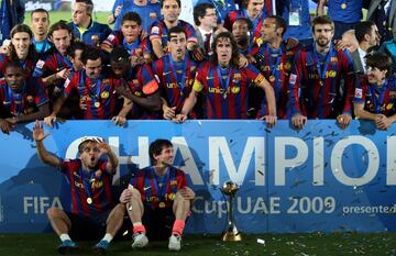 Tras haber perdido las dos primeras finales (una de Intercontinental y otra del Mundial de Clubes), el Barcelona encadenaría una racha victoriosa al conquistar tres títulos en seis años: en 2009 derrotaron a Estudiantes de La Plata (2-1), en 2011 al Santo