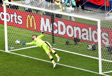 Gareth Bale opens the scoring for Wales against Slovakia