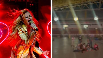 Paulina Rubio ofrece concierto casi vacío y se viraliza en redes sociales