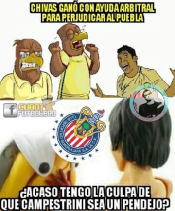 Chivas remonta gracias a Campestrini y los memes no se detienen