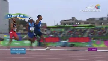 Remontada de Anthony Zambrano en los últimos 100m de 4x400