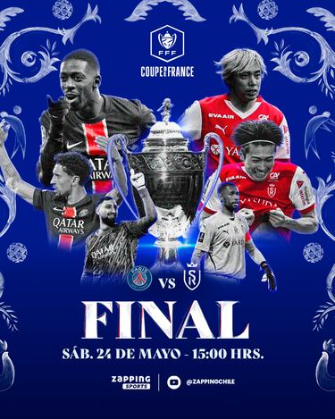 PSG - Reims: a qué hora juega, horario, TV, canal y cómo ver en Chile la final de la Copa de Francia 2025