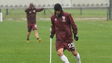 Entrenamiento bajo la lluvia y nuevos hisopados al plantel