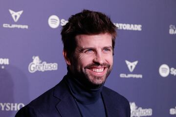 Gerard Piqué a su llegada a la alfombra roja de los premios Corona de Oro.
