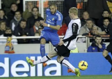 Karim Benzema y Jeremy Mathieu