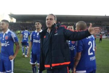 El duelo entre Rangers y Universidad de Chile fue suspendido por los incidentes en la tribuna.