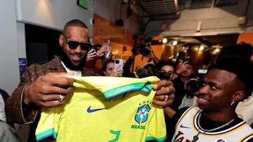 23/12/23 VINICIUS REAL MADRID VACACIONES ESTADOS UNIDOS VACACIONES REDES SOCIALES NBA LEBRON JAMES LOS ANGELES LAKERS
FOTO:@VINIJR