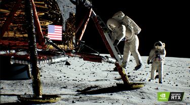 Turing recrea la escena del alunizaje