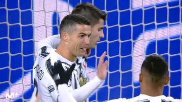 El gol de la discordia en Turín: Cristiano acabó sonriendo y Morata todo lo contrario...