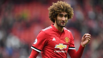 El centrocampista belga del Manchester united, Marouane Fellaini.