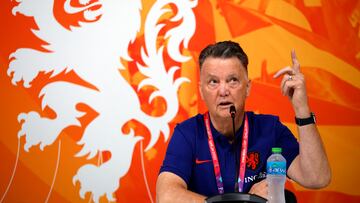 Rueda de prensa de Van Gaal.