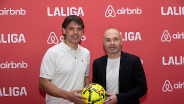 Fernando Morientes y Andrés Iniesta