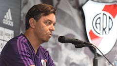 Así se presentaba Gallardo en River hace siete años