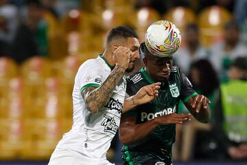 Mejores momentos del partido entre Atlético Nacional y Deportivo Cali en el estadio Atanasio Girardot de Medellín.