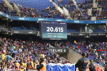 La afluencia en el RCDE Stadium.