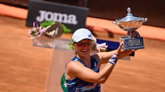 How many titles and matches has Iga Swiatek won this season?